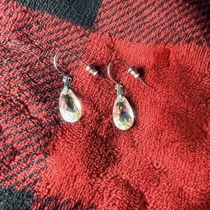 SHEIN Silver and Gold Teardrop Earrings